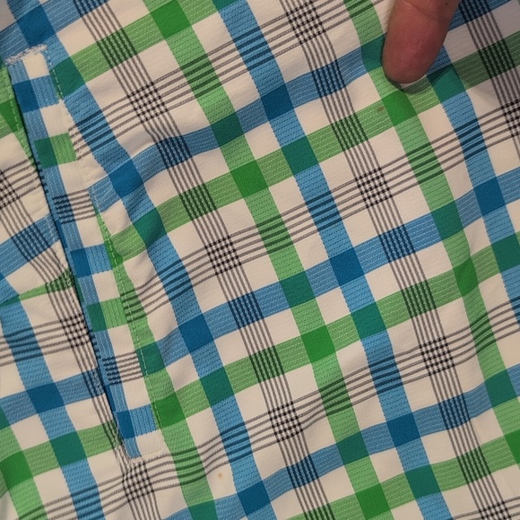 Nike Golf Plaid Shorts Men's 38 Blue Green Dri-Fit - Picture 13 of 15